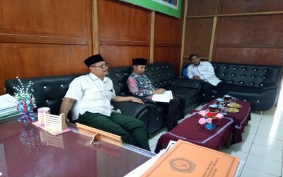 Kunjungan Kepala Kantor Kementerian Agama Kabupaten Tebo, di MTsN 4 Tebo